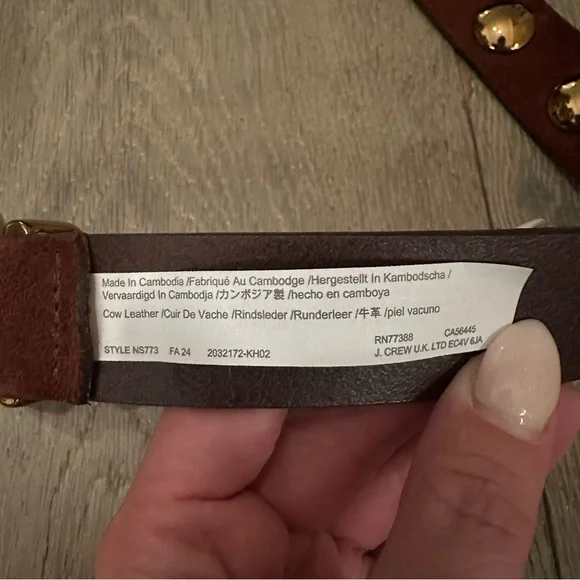 NWOT Madewell Studded Western Belt - Picture 5 of 7